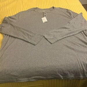 ⬇️⬇️ Apt9 Men’s Big and Tall -4XB grey sling sleeve shirt